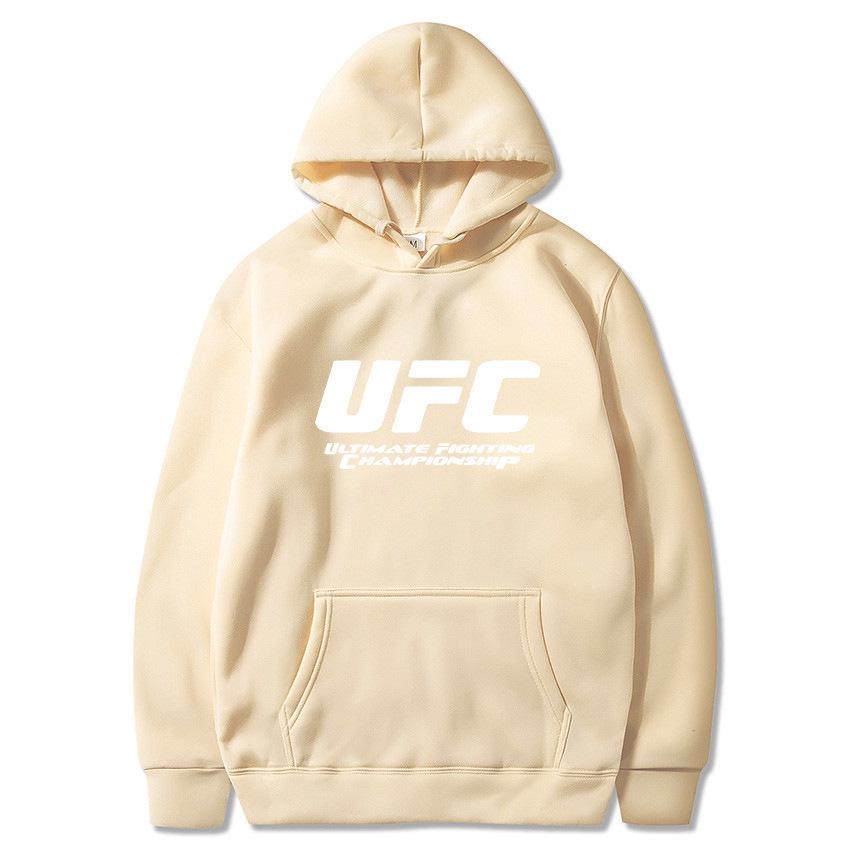 Unisex Herbst/Winter UFC Bedruckter Hoodie - Trendige Plus Samt Freizeit Sportbekleidung