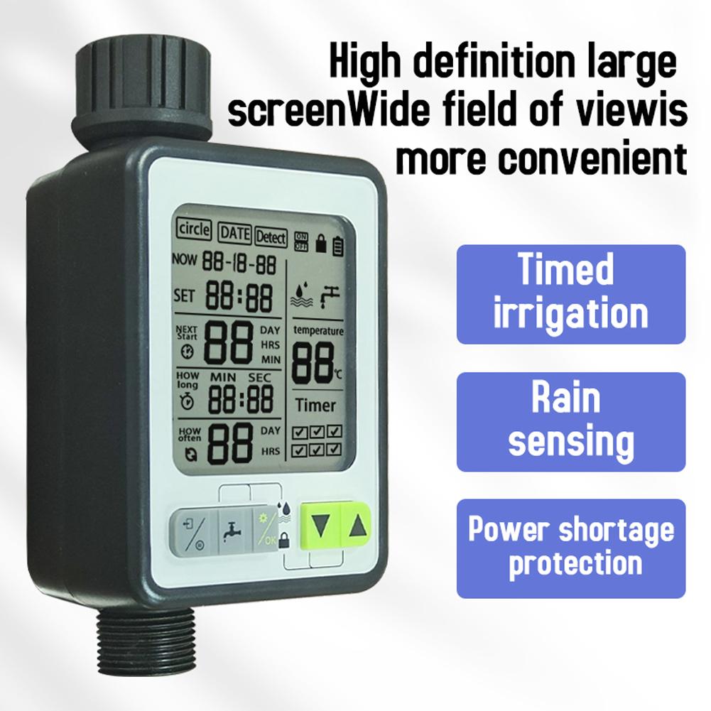 Garden Automatic Watering Timer Intelligent Rain Delay Timing Valves Controller Support 3
