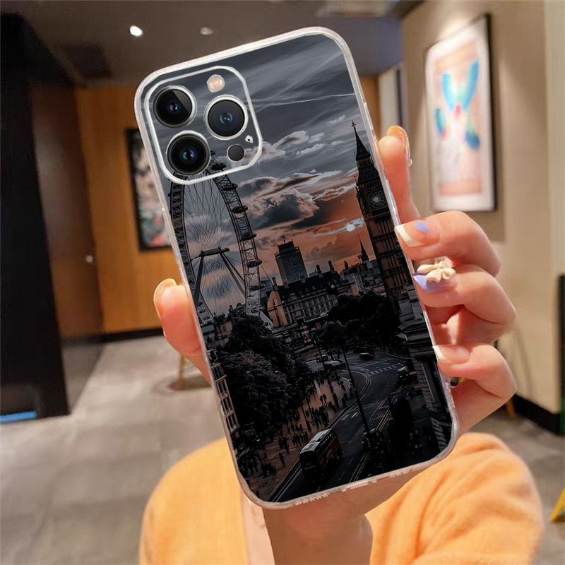 London aesthetics Phone Case Carcasa Funda For iPhone 17 Pro Max Air 16 15 14 13 Pro Max 15 16 Pro 15Plus Case
