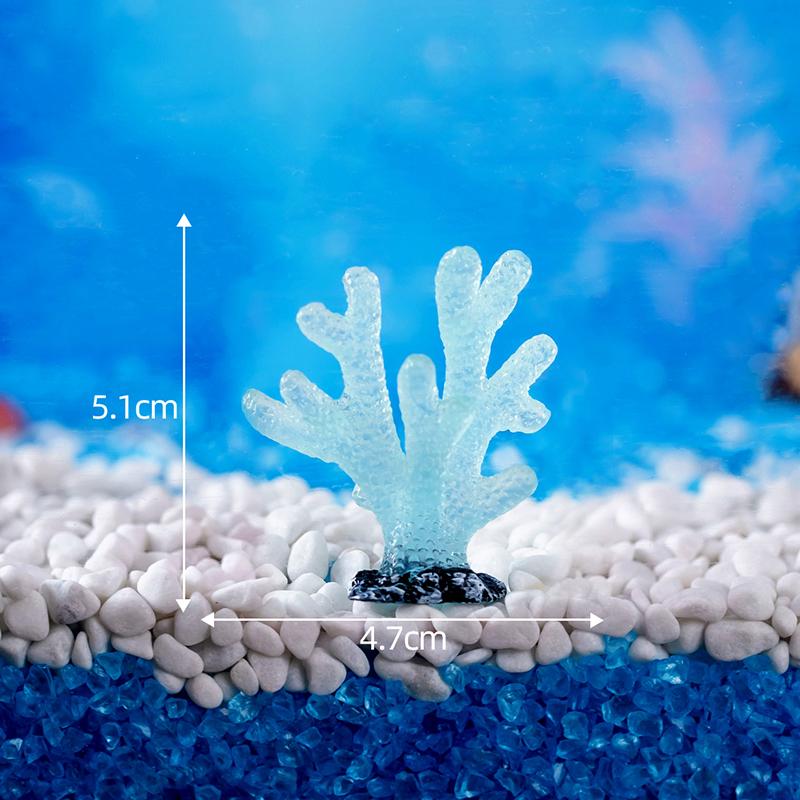 Luminous Coral Micro Landscape Artificial Coral Resin Ornaments For Fish Tank Aquarium Accessories Decorations Home Decoration