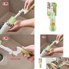 Long Handle Kitchen Brush For Cleaning Bottles Cups And Jugs With Sturdy Plastic Bristles