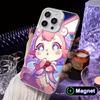 HSR Mem White Translucent MagSafe Mobile Phone Case for iPhone 17 16 15 14 13 12 11 X XR XS Air Pro Max Plus Cover