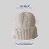 Solid Color Light Version Knitted Hat In Stock Simple and Versatile Warm Woolen Hat  Large Head Circumference Cold Hat