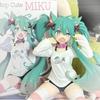 Hatsune Miku Desktop Cute Action Figure 11Cm Neko T-Shirt Ver. Pvc Anime Figurine Kawaii Girl Collection Ornaments Model Toys