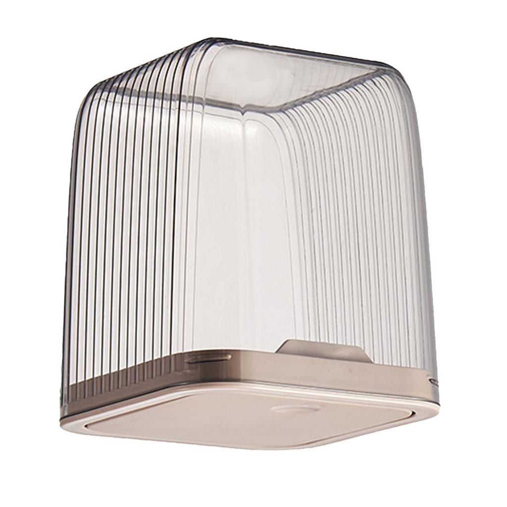 Kunststoff Schreibtisch Mülleimer Transparent Mini Mülleimer mit Deckel Abnehmbare Arbeitsplatten Mülleimer Winziger Papierkorb für Zuhause