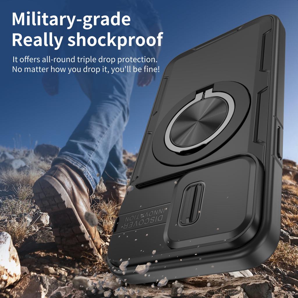 Dual Layer Strong Case for Iphone 17 Pro Max 12 13 14 15 Plus 16 Pro Max Iphone17 for Magsafe Kickstand Ring Holder Cover