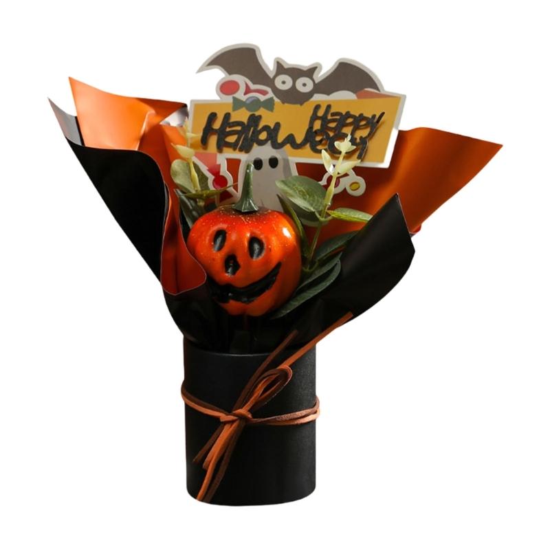 

Practical Plastic Halloween Floral Feature Bats Pumpkins For Indoor And Outdoor Holiday Decoration