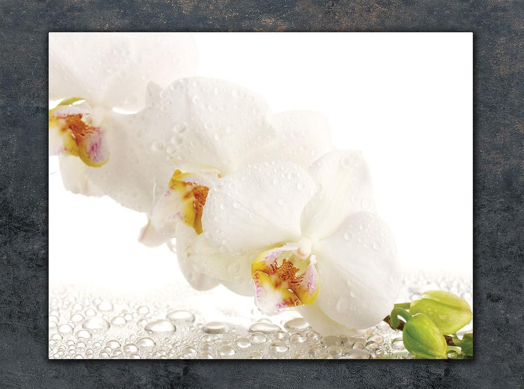 SZKLANA DESKA DO KROJENIA 40x30 ORCHIDEA