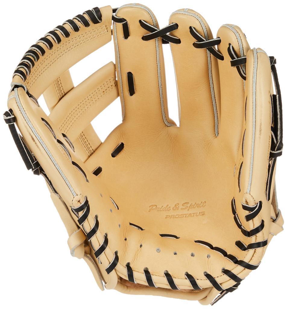 ZETT Pro Status SE Softball Glove for Second and Yoshikawa Naoki Pastel Brown X Black BRGB265S Shortstop, Type, (3219), Right-Handed Throw,