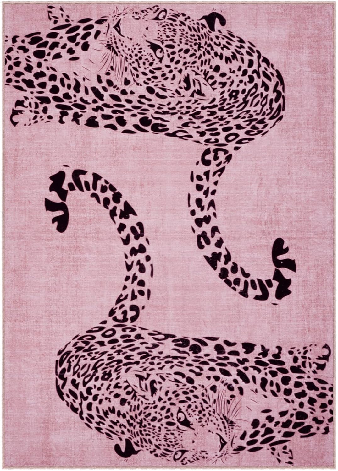 

Cheetah Printed Carpet Green Pink Beige Personalized Living Room Kitchen Bedroom Decoration Large Rug Door Mat Home Decoration 40X60CM