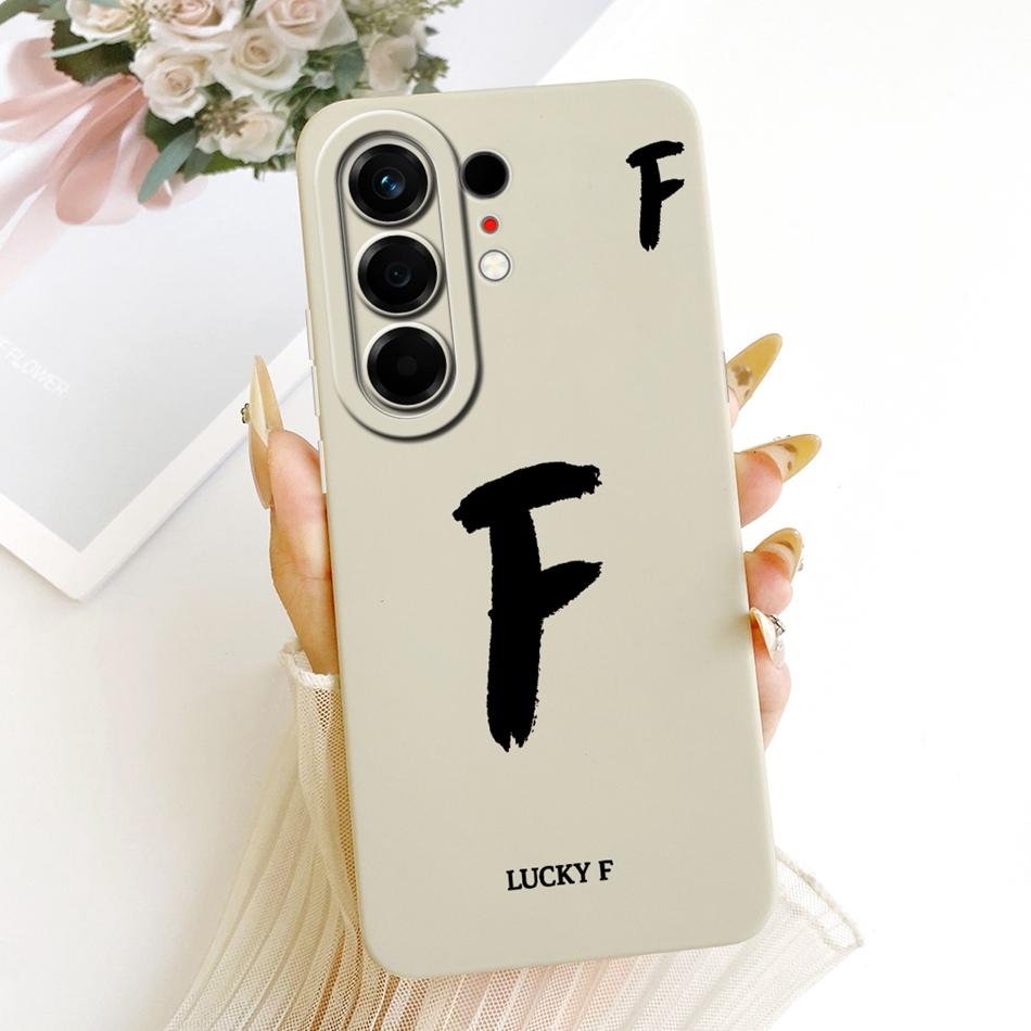 For Tecno Camon 50 Pro 4G CN5c Lucky Initial Letter Phone Case For Tecno Camon 50Pro 4G Soft Silicone Cases Bumpers