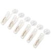 Audiophile Kitchen Clips with Suction Cups, Kitchen/Bathroom Suction Cups, Memo Holder, Small Item Holder, 6-Piece Set, KM1121
