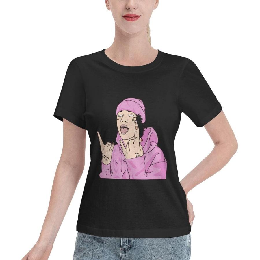 

Womens T-Shirt Lil Xan Cotton Crewneck Tee Classic Fit T-Shirt for Women XXXXXL різнокольоровий