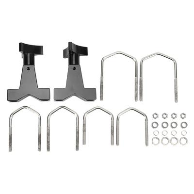 Support de tube pour cric haute levée 1 po à 2,5 po Métal Universel Cric Support de tube réglable pour SUV RZR Noir