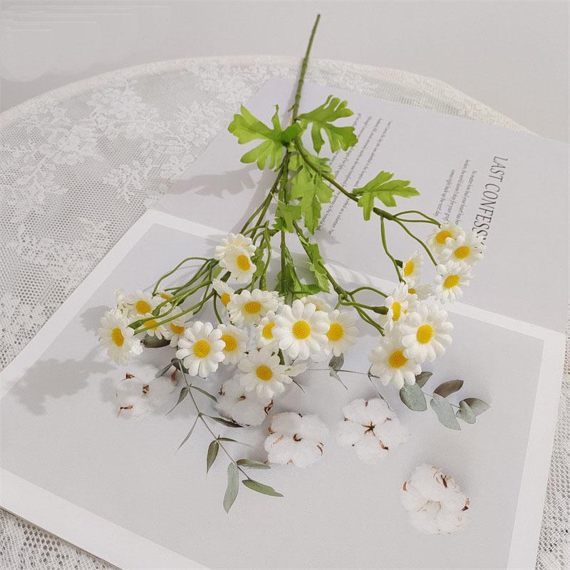 30 Heads Daisy Artificial Flowers Bouquet for Garden Wedding Supplies Decoration Outdoor Fake Flowers Home Decor Vase Ornaments