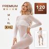 120Den Vacuüm Roller Massage Bodysuit Elastisch Herbruikbaar Schoonheidssalon Spa Pakking Volledige Lichaamsbedekking M-XXL