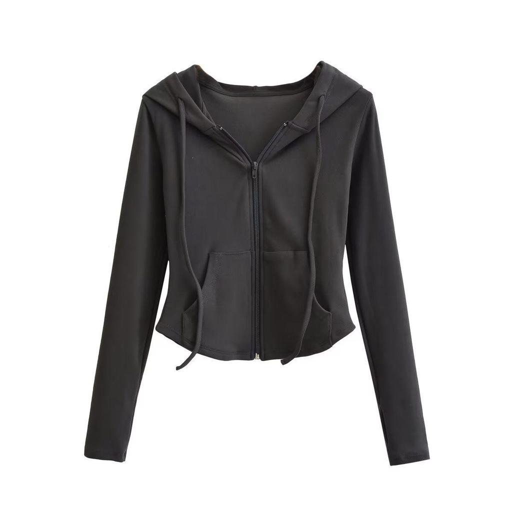 Maillard Women's Long-Sleeve Slim Hooded Jacket - Trendy Autumn/Winter Sportswear