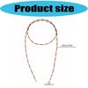 Vintage Bead Long Necklace Neckwear with Cool Minimalist Accent for Casual and Formal Wear Comfortable Lightweight
