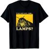 Lustiges 'Y'all Got Any Lamps' Herren T-Shirt Klassische Passform Atmungsaktive Baumwolle Lässiges T-Shirt für Alle Jahreszeiten Baumwoll-T-Shirts mit Aufdruck
