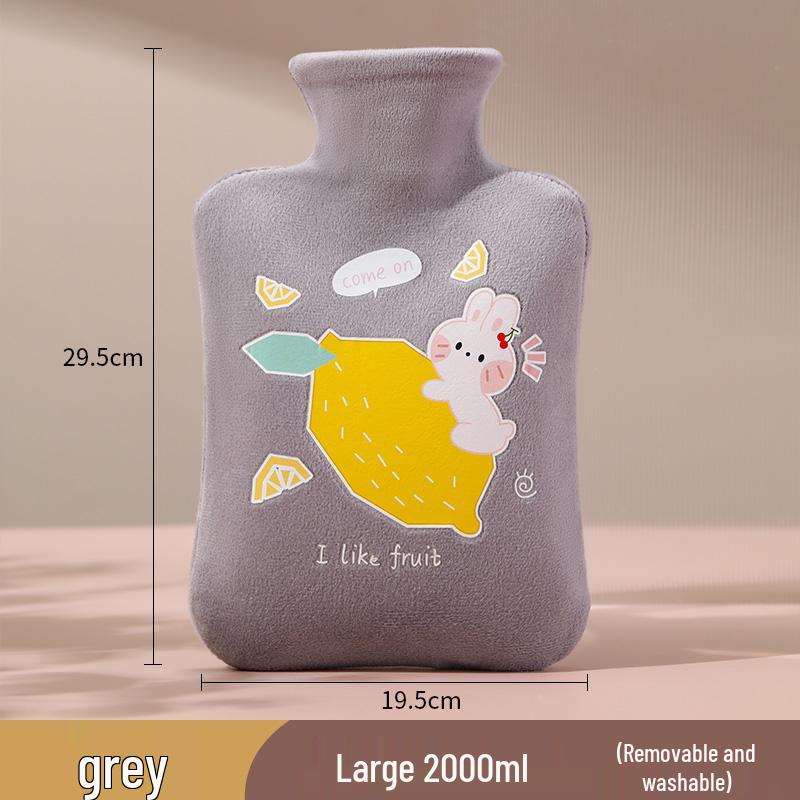 Large Hot Water Bottle - Versatile Hand Warmer & Belly Heat Pack with Water Injection