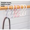 8Pcs S-Shaped Door Behind Hook Multi-Purpose Kitchen Hooks Wardrobe Clothes Cross Bar Universal Portable Bathroom Plastic Hook