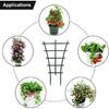 Plant Trellis Indoor, 6 Pcs Stackable Plant Trellis for Climbing Plants, Small Plant Flower Climbing Trellis for Potted Plants, Garden Plastic