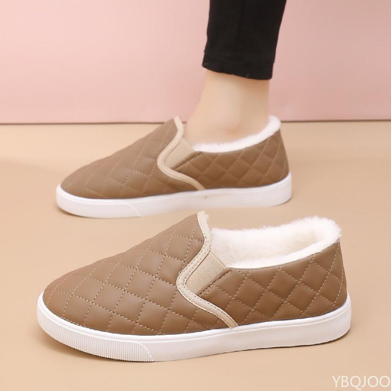 Winter Casual Comfortable Cotton Boots Fashionable Versatile Thick Velvet Warm Snow Shoes Lightweight Non Slip Women's Shoes