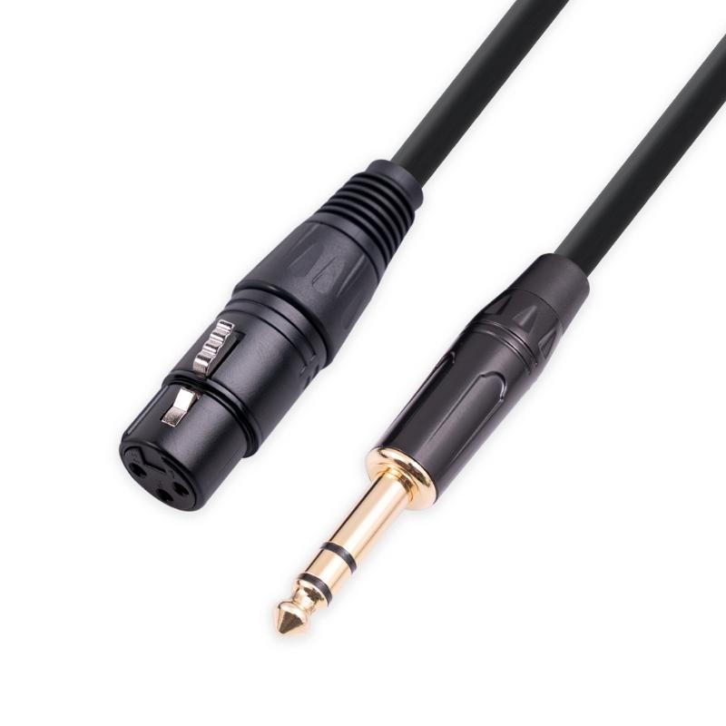 

Balanced Female XLR To 1/4 Cable XLR to TRS Cable, 3pin XLR to 1/4 6.35mm Audio Line 1M/1.8M/3M/5M/10M 1
