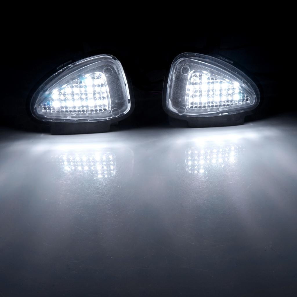 2x Under Mirror LED Puddle Light For VW Golf MK6 Jetta MK4 Passat Eos Sharan Touran Tiguan