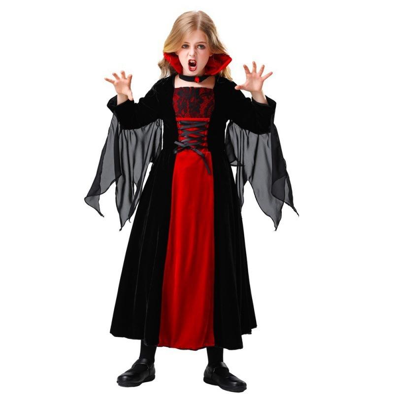 Halloween Children's Costumes Girls Skirts Horror Vampire Costumes Stage Costumes
