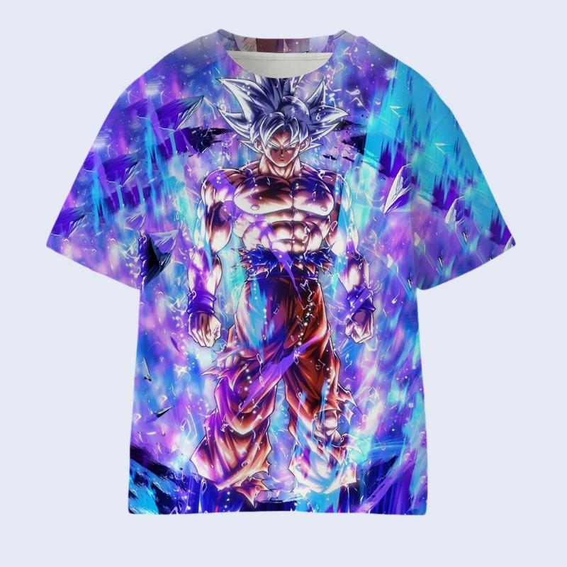 New Japanese Dragon Ball Anime Merch T-Shirt Trendy Y2K Style Design Unisex & Kids Loose Fit Short Sleeves for Summer