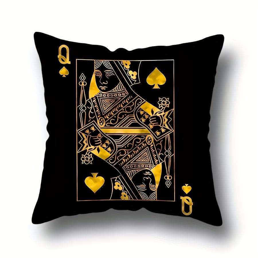 PC Luxury Black Gold Double Sided Pillow Cover High Quality for Living Room Bedroom Study Decor