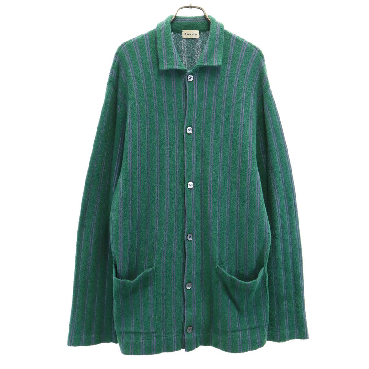 

GALLIA сделано в Италии Кардиган с длинным рукавом и полосатым узором, мужской, б/у