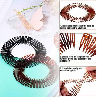 Plastic Comb Hair Clip Rhinestone For Swimming Elastic Hair Band Hair Accessories For Makeup Bath