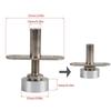 Adjustable Pivot Doors Hinges Anti-Rust Pivot Windows Hinges 360°Universal Joints  Metal Screens