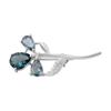 Broșă din argint cu topaz albastru London 1.661ct (2112136)
