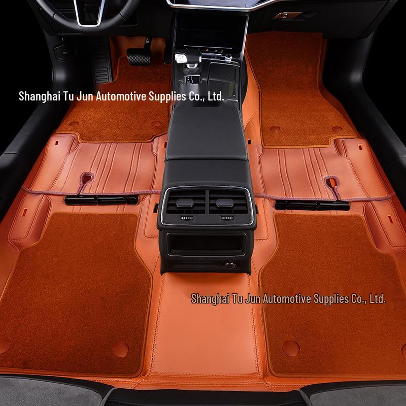 

Tesla Model Y/3 Leather Car Floor Mats - Waterproof, Wear-Resistant, Double-Layer, Soundproof, Full Coverage 4-5 seats