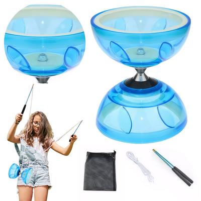 Chinese Yoyo Diabolo Set with 2 Diabolo Sticks and Net Bag Portable Fitness Gear For Adults Kids Elderly Outdoor Indoor Exercise