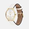 Coach Elliot Chalk Leather White Sunray 36mm Watch – 14504294
