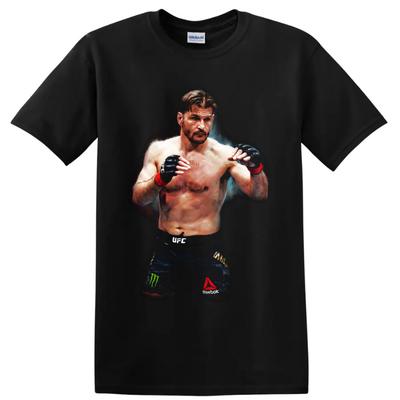 Stipe Miocic MMA Vechter T-shirt Portret Vechtsport Fan Grafisch T-shirt Kunstwerk