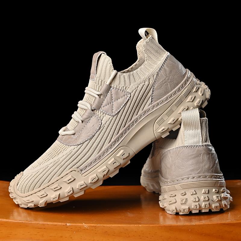 Leather Shoes Man Casual Loafers Luxury Design Slip on Male Dress Shoes Leisure Style Big Size Outdoor Wear-resistant Sole