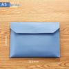 A4 Leather Korean Style Large Capacity Magnetic Snap File Folder