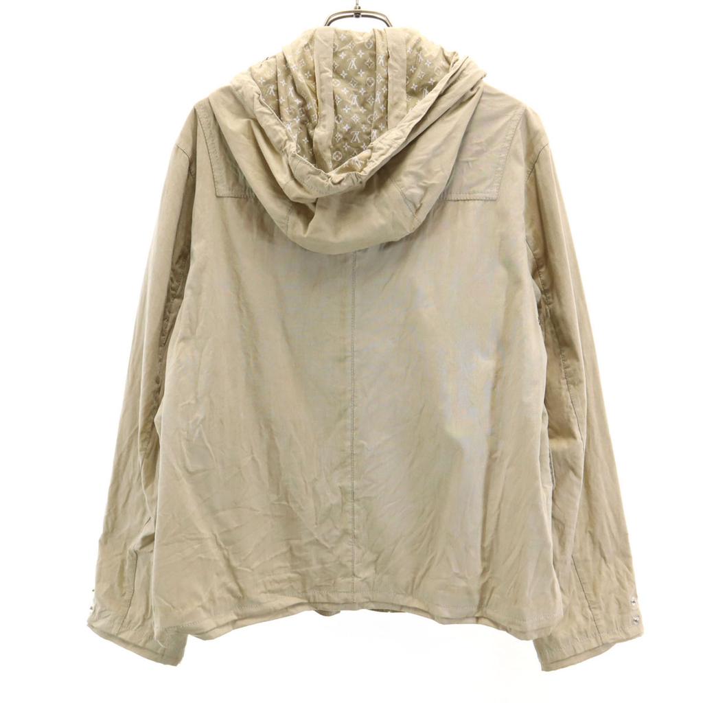 LOUIS VUITTON made in Italy Hooded Jacket 38 beige Women Used