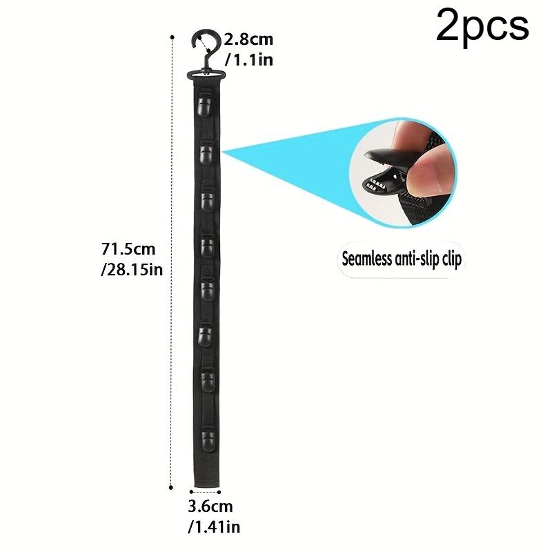 2 шт. Вешалка-стойка для шляп и одежды, подвесная веревка, зажимы для хранения шляп, органайзер для шляп, дисплей для бейсбольных кепок, вешалка для шляп, дверь шкафа и спальня