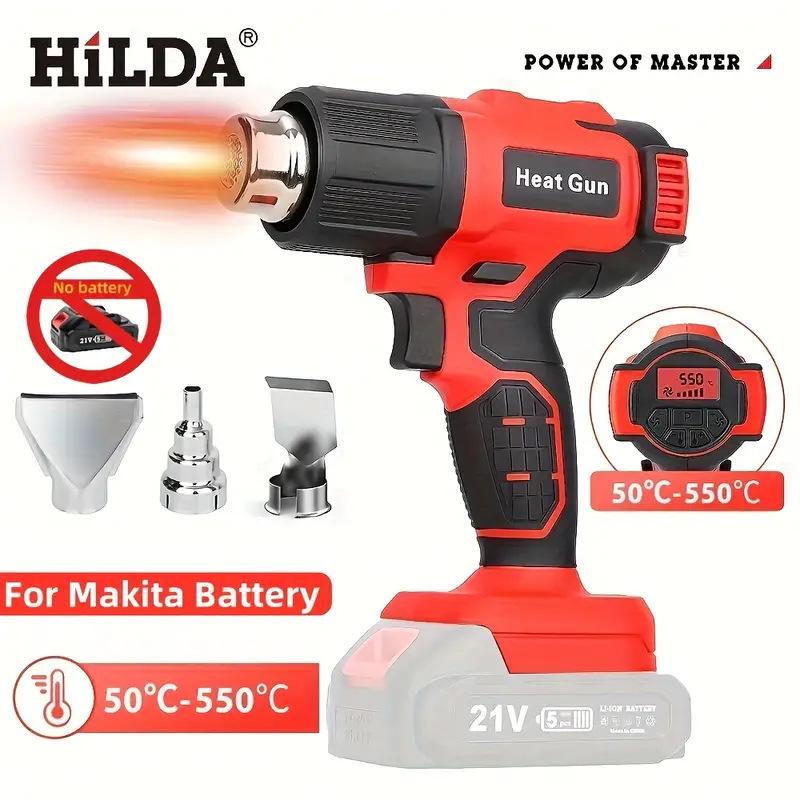 Portable Rechargeable Lithium Battery Heat Gun with Digital Display and Wireless Temperature Control