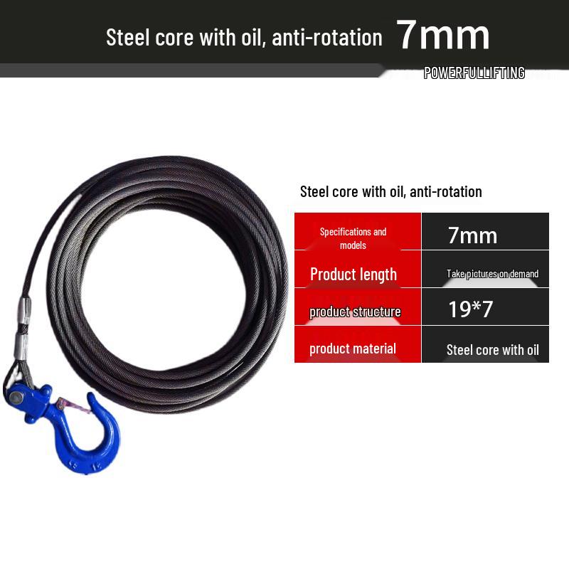 Anti-Rotation Steel Wire Rope with Soft Core for Electric Hoist and Outdoor Crane Use