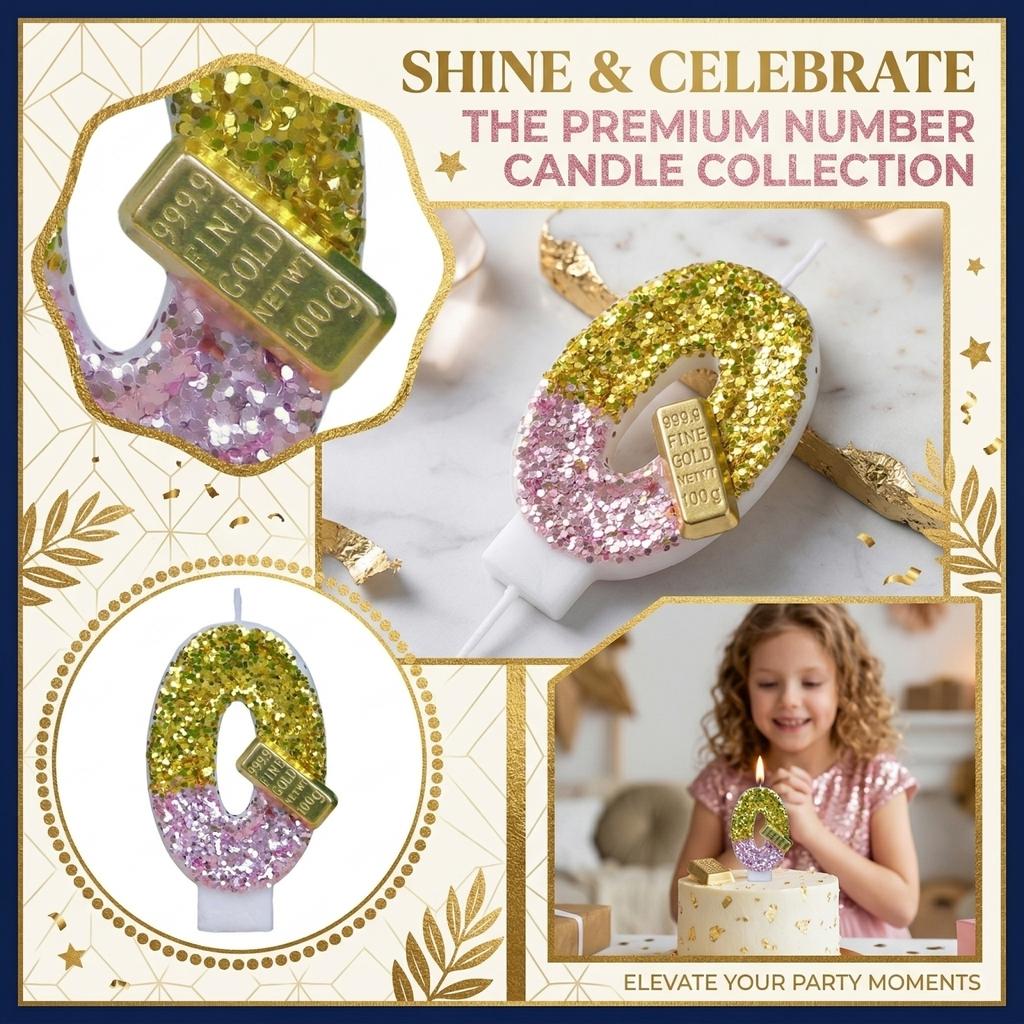 Fashion Cartoon Creative Birthday Candles Party Digital Candles