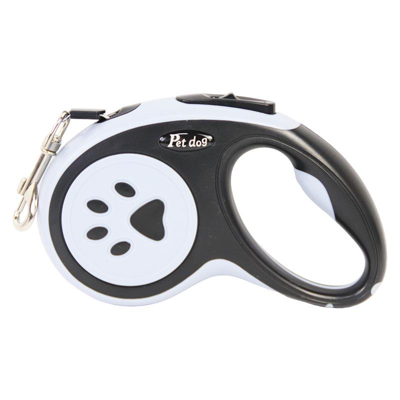 One-Button Retractable Shock-Absorbing Dog Leash for Safe Outings