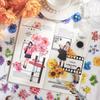 50pcs Flower Fall PET Stickers Set Green Plant Series Decoration Note Sticker Home Diary Book DIY Art