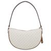 Michael Kors Mk Dover Logo Coated Canvas And Polyester Medium Tote Shoulder Crossbody Bag Women Bags Vanilla-White 35R3G4DL8B-150